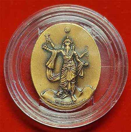 สวยกริ๊บยันกล่องเดิม ๆ พระพิฆเนศวร ปางมหาเทพ+บัตรรับรองพระแท้*260