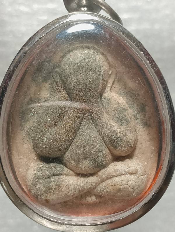 พระปิดตา จัมโบ้ วัดนก รุ่น ๑๐๘ ปี โรยผงตะไบ + กรอบ 