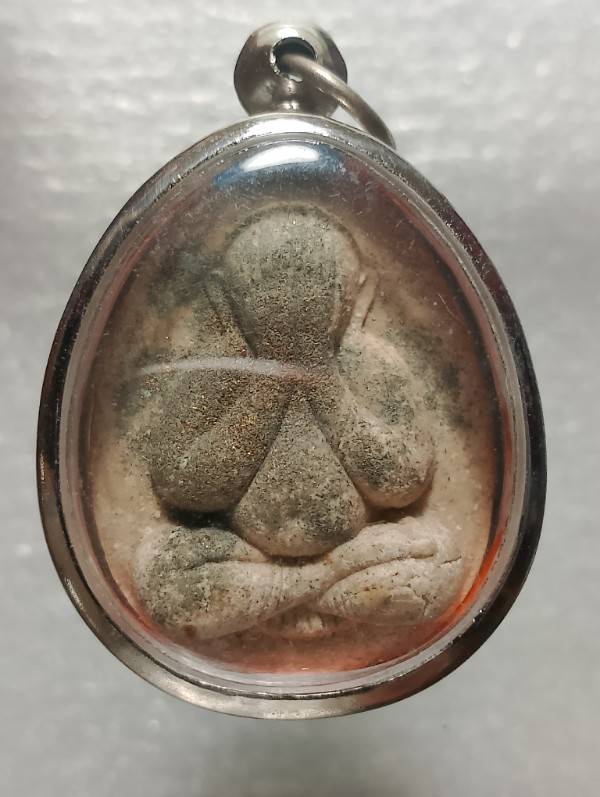 พระปิดตา จัมโบ้ วัดนก รุ่น ๑๐๘ ปี โรยผงตะไบ + กรอบ 