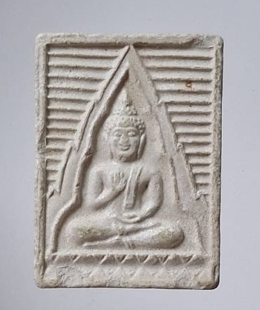 พระผงของขวัญ รุ่นอนุสรณ์สถานแห่งชาติ วัดปากน้ำ ภาษีเจริญ กทม. ปี2534 เนื้อผงเกสร