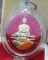 หลวงพ่อพัฒน์ ปุญฺญกาโม วัดห้วยด้วน จ.นครสวรรค์ รุ่น รวยที่ 1 เนื้อชวนลงยาแดง เลี่ยมพร้อมใช้