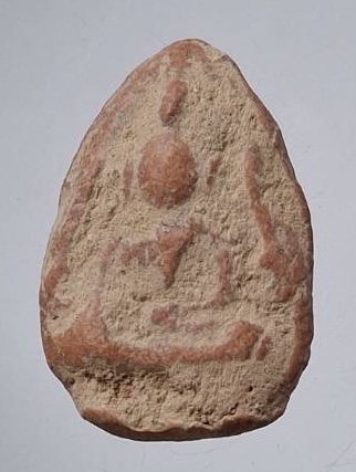 พระเนื้อดินเผา สองหน้า บรรจุกรุ ไม่ทราบที่