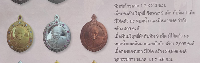 เหรียญยกช่อฟ้าพิมพ์เล็ก เนื้อเงินฝังทับทิม 9 เม็ด หลวงปู่ทิม วัดพระขาว อยุธยา เลี่ยมทองยกซุ้มปะหัวสิ