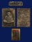 ผงรูปเหมือน + เหรียญเม็ดแตง หลวงปู่จันทร์ วัดน้ำแป้งวนาราม พะเยา