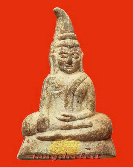พระท่ากระดานวัดต้นลำไย จ.กาญจนบุรี เนื้อตะกั่วสนิมแดงกรุศรีสวัสดิ์แท้ ๆ พิมพ์กลาง สวยมากค่ะ