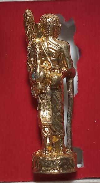 รูปหล่อพระสิวลี ที่ระลึกสร้างพระนอนถ้ำไทร จ.นครราชสีมา  + กล่อง 