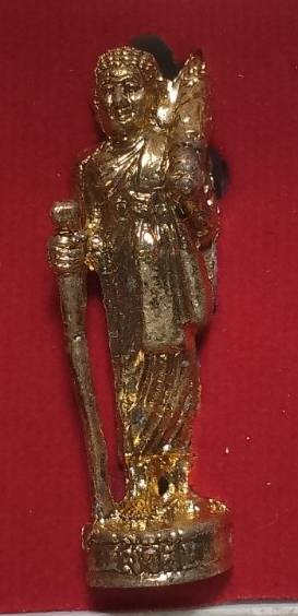 รูปหล่อพระสิวลี ที่ระลึกสร้างพระนอนถ้ำไทร จ.นครราชสีมา  + กล่อง 