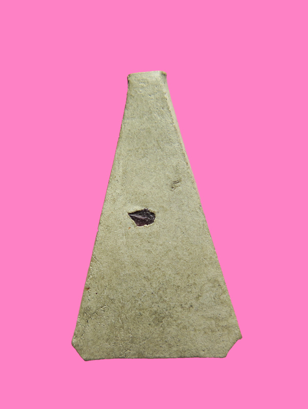 พระผง พิมพ์ประภามณฑล ฐานบัว หลังฝั่งทับทิมแท้ 1 เม็ด