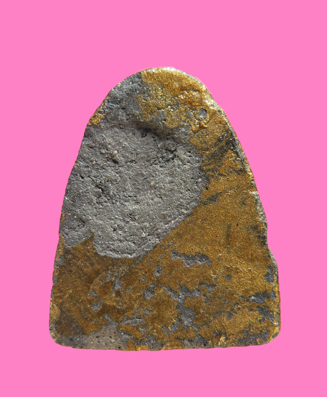 พระผงรูปเหมือน เกจิ ลงทองบอล์น เก่า