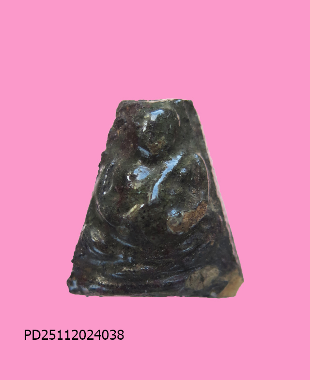 พระสังกัจจายน์เนื้อดินเคลือบเขียว