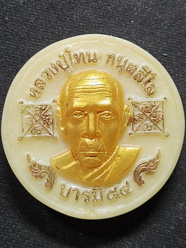 วัดเขาน้อยคีรีวัน ชลบุรี จันทร์ลอย หลวงพ่อโทน กันตสีโล  บารมี84 รุ่นหมูทองมหาลาภ เนื้อเรซิ่น 