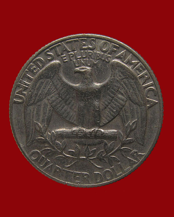 เหรียญ LIBERTY UNITED STATES OF AMERICA E PLURIBUS UNUM QUARTER DOLLAR  IN GOD WE TRUST 1969 D 