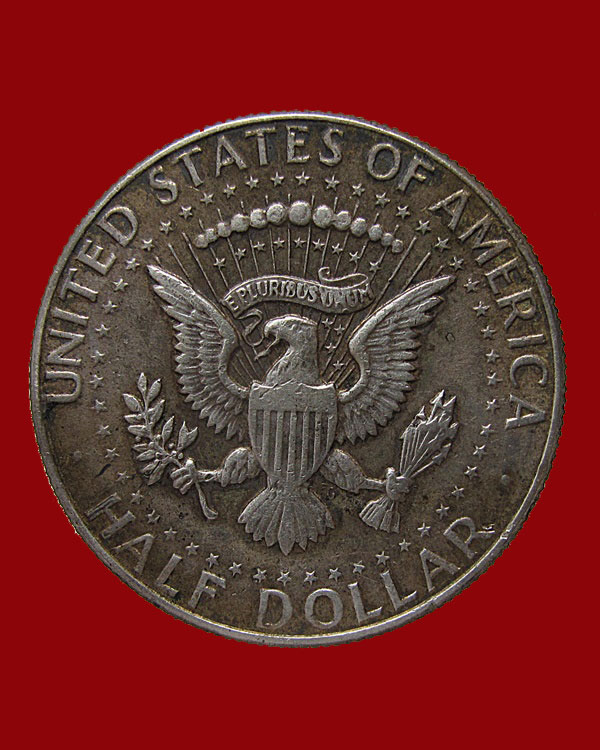 เหรียญ LIBERTY UNITED STATES OF AMERICA E PLURIBUS UNUM HALFTER DOLLAR IN GOD WE TRUST 1964