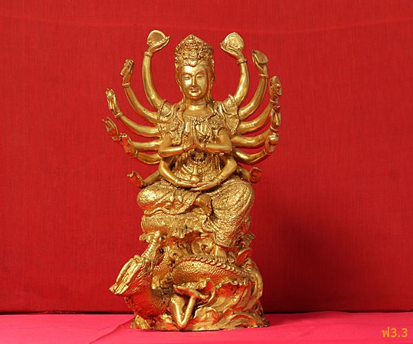 พระบูชากวนอิมพันมือ สูง 15 นิ้ว