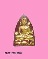 พระบัวเข็ม เนื้อผงลงรักปิดทอง หลวงปู่ชอบ วัดราษฎร์บำรุง ชลบุรี (พิมพ์เล็ก)