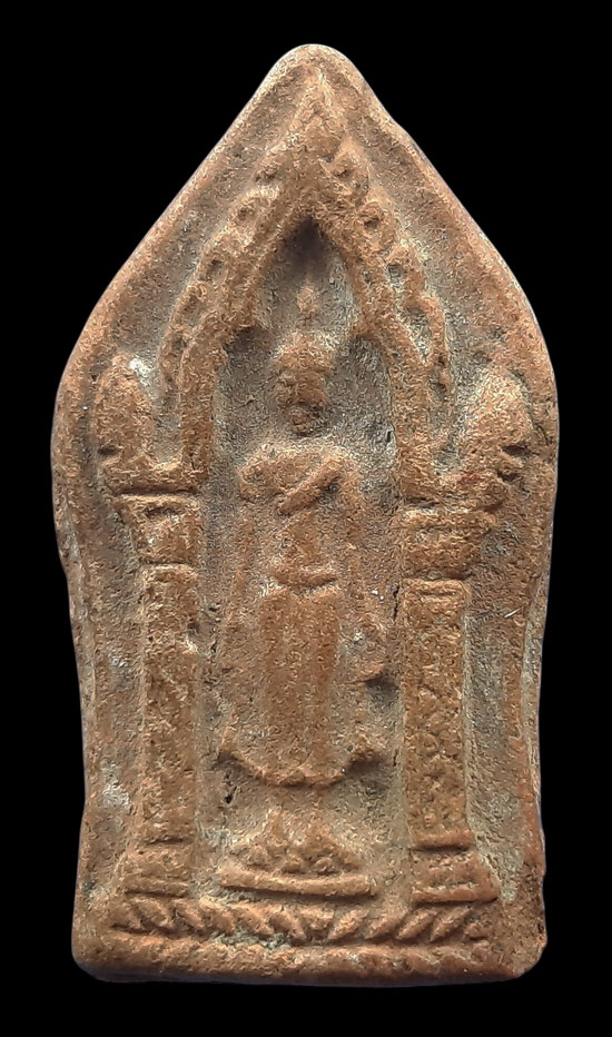 พระเนื้อดิน หลวงพ่อโบ วัดศิลาชลเขต จ.นครศรีธรรมราช ปี2509 พิมพ์พระยศเศรษฐี 