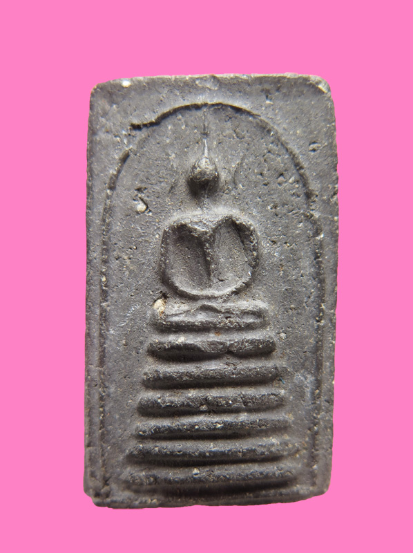 สมเด็จพิมพ์ฐาน 6 ชั้น เนื้อผงใบลาน มีผงเก่าผสม