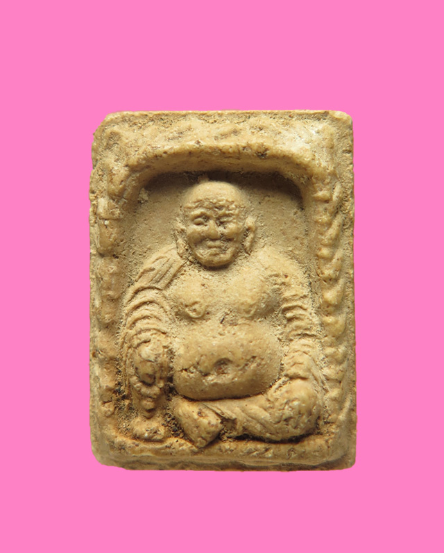 พระสังกัจจาย เนื้อผง หลังภาษาจีน