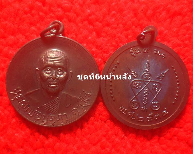 เหรียญหลวงปู่บุดดา ถาวโร วัดกลางชูศรีเจริญสุข สิงห์บุรี 10 องค์เคาะเดียว ชุดที่6