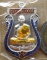เหรียญเสมา รุ่นเลื่อนสมณศักดิ์ 2เทพ(ลพ.คูณ+ลพ.นวล)ปี2553 เนื้อเงินลงยา หมายเลข2577พร้อมกล่องเดิม