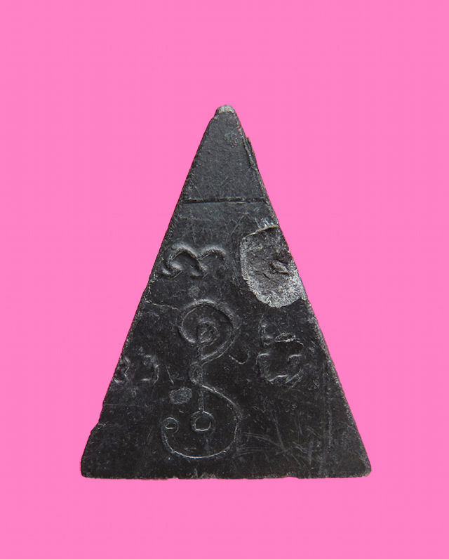 พระพุทธ เนื้อผงใบลาน หลังยันต์ นะทรหด