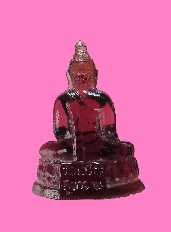 หลวงพ่อโต แก้วสีม่วง วัดเจริญสุขารามวรวิหาร สมุทรสงคราม