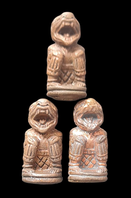 เคาะแรกแดง..หนุมานน้อย รวม ๓ ตน กล่องเดิม..พ่อท่านพรหม วัดพลานุภาพ จ.ปัตตานี / ส่ง ems