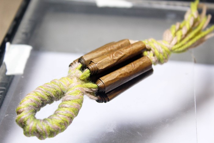 A985ตะกรุดเก้ากุ่มครูบาวัง วัดบ้านเด่น สภาพสวยเดิม