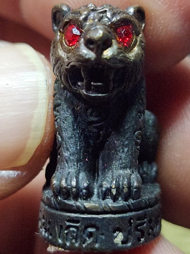 วัดโพธิ์แทน นครนายก เสือตาแดง หลวงพ่อเกิด ก้นติดหนังเสือ