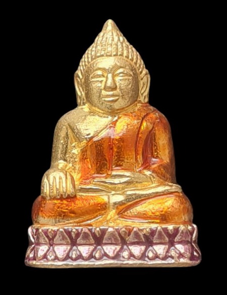 เคาะแรกแดง..กริ่งเล็ก ลพ.สำเร็จศักดิ์สิทธิ์ ๖๔..กะไหล่ทองลงยาม่วง # ๗๒๙..วัดตลิ่งชัน จ.สระบุรี 