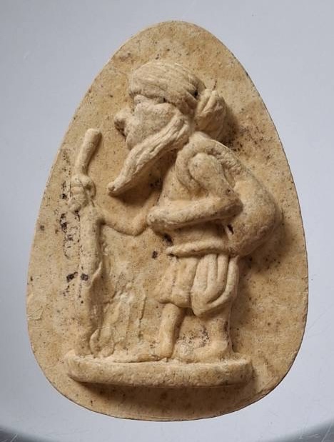 พ่อชูชก พระอาจารย์แดง วัดป้อมรามัญ จ.พระนครศรีอยุธยา เนื้อผง