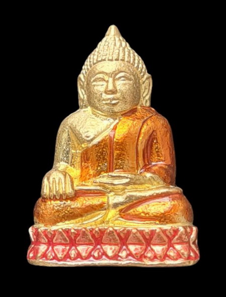 เคาะแรกแดง..กริ่งเล็ก ลพ.สำเร็จศักดิ์สิทธิ์ ๖๔..กะไหล่ทองลงยาแดง # ๑๓๑..วัดตลิ่งชัน สระบุรี / ส่งems