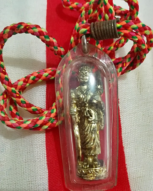 พระสีวลีมหาลาภ ปางธุดงค์ ขนาดห้อยคอ เลี่ยมกันน้ำพร้อมใช้