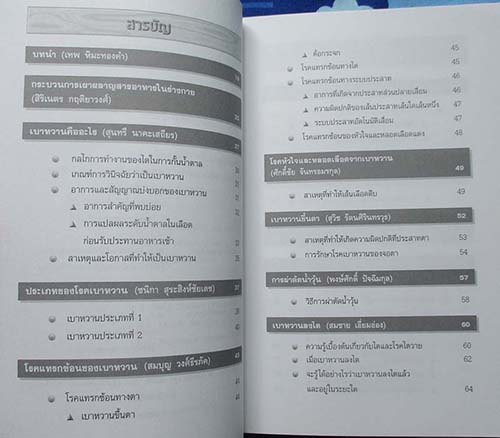 หนังสือ ความรู้เรื่องเบาหวานฉบับสสมบูรณ์