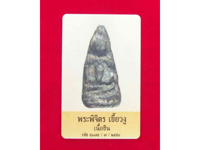 พระพิจิตรเขี้ยวงูเนื้อชิน พร้อมบัตรรับรองพระแท้