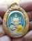 หลวงพ่อพัฒน์ รวยเหลือล้น ๙๙ เนื้อกะไหล่เงินลงยาฟ้า สุดสวย เคาะเดียว 