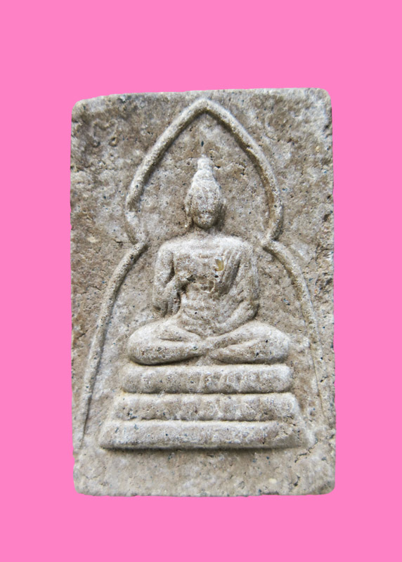 พระพุทธกวัก เนื้อผง หลังเจดีย