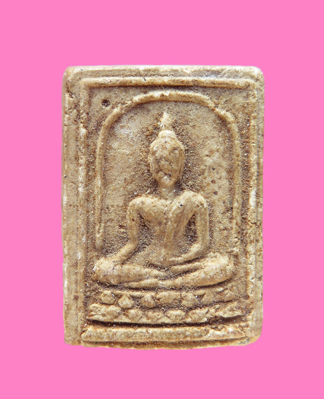 พระพุทธ เนื้อผง ด้านหลังเจ้าของเก่าเขียน นนทบุรี