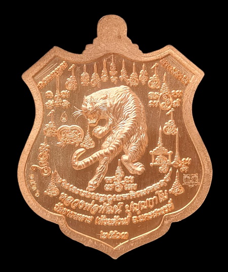 คาะแรกแดง..พยัคฆ์เจ้าพระยา ๖๓..ทองแดงผิวไฟลงยาแดง # ๑๕๓๖..ล.พ.พัฒน์ วัดห้วยด้วน นครสวรรค์ / ส่ง ems