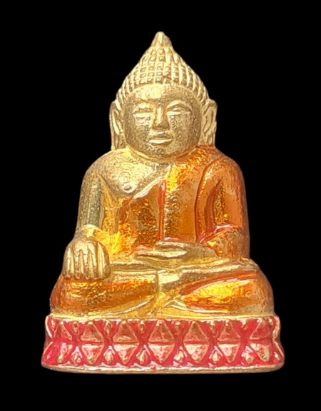 เคาะแรกแดง..กริ่งเล็ก ลพ.สำเร็จศักดิ์สิทธิ์๖๔..กะไหล่ทองลงยาแดง #๖๙๗..วัดตลิ่งชัน สระบุรี /ส่ง ems