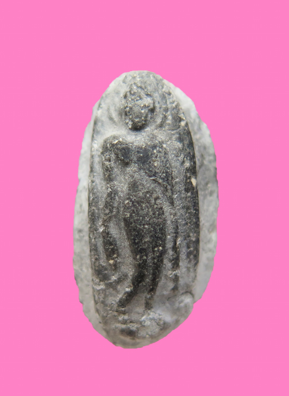 พระลีลากำแพงนิ้ว เนื้อผง เก่า