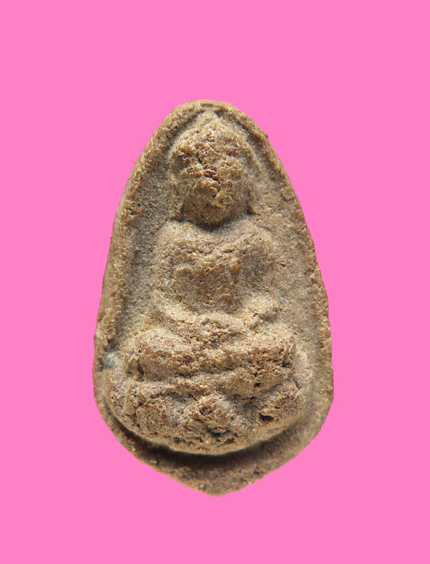 พระอู่ทอง ประทับบัวหงาย เนื้อผงผสมว่าน