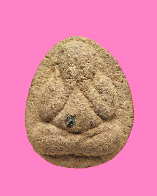 พระปิดตา เนื้อว่านชานหมาก มีฝังแร่