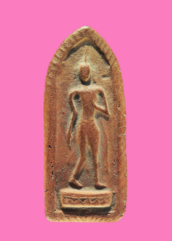 พระลีลา เนื้อดิน ไม่ทราบวัด