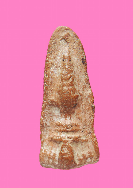 พระเนื้อดิน พิมพ์เจดีย์ ไม่ทราบวัด