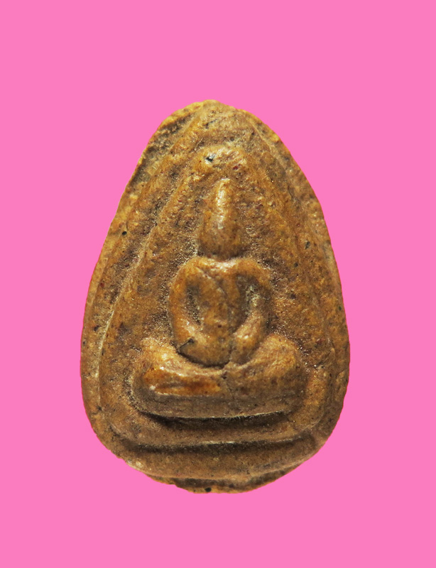 พระผง พิมพ์กลีบบัว หลังกดพระปิดตา