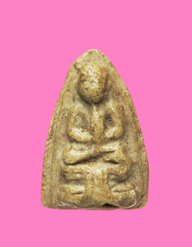 พระกลีบบัว เนื้อผงน้ำมัน ไม่ทราบที่ อายุก่อนปี 2500 แน่