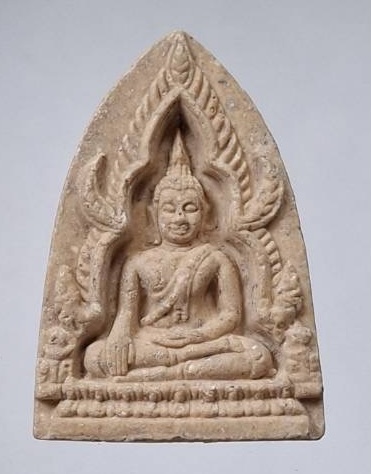 พระพุทธชินราช สมเด็จพระญาณสังวร(เจริญ สุวฑฺฒโน) วัดบวรนิเวศวิหาร กทม. เนื้อผง ปี2540