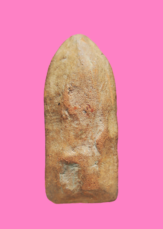 พระลีลากำแพงนิ้ว เนื้อดิน เก่า