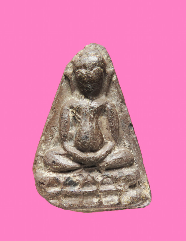 พระพิมพ์ พระสังกัจจาย ฐานบัวคว่ำบัวหงาย เนื้อดิน  เก่า